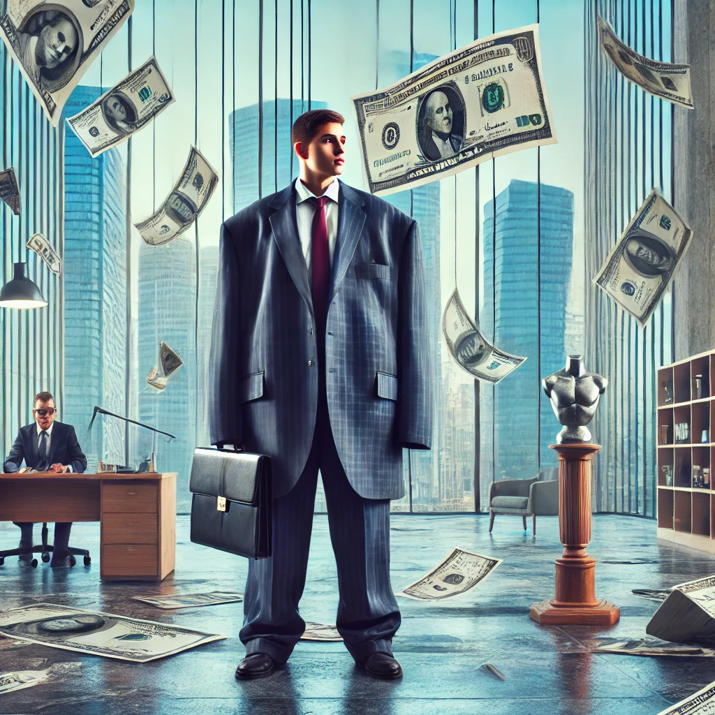 Fake it till you make it. Like a kid wearing his dad's suit.